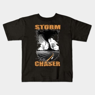 Storm Chaser Tornado Twister Weatherman Meteorologist Kids T-Shirt